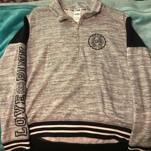 VS pink quarter zip
